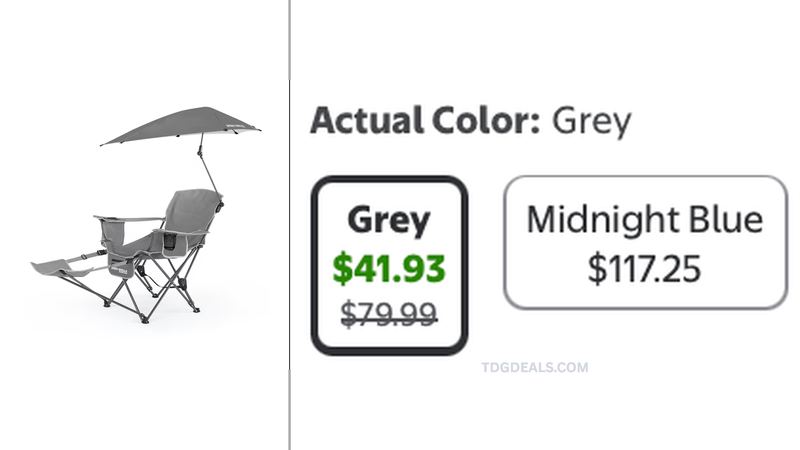 48% OFF SPORT-BRELLA CAMPING CHAIR WITH SUN SHADE