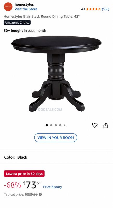 68% OFF DINING TABLE DEAL 🏡