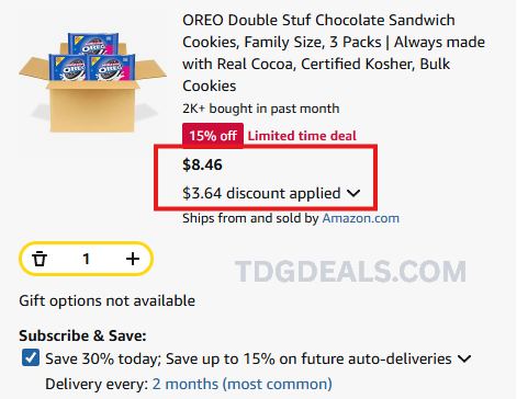FAMILY-SIZE OREOS $2.82 PER PACK 👀