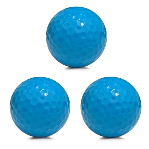 ZNLAKUNO Colored Golf Balls High Visibility Easy to Find 2-Piece Distance Golf Balls for Practice Long Distance and High Launch Performance
