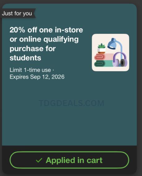 TARGET STUDENT 20% OFF 🎯 👩‍🎓