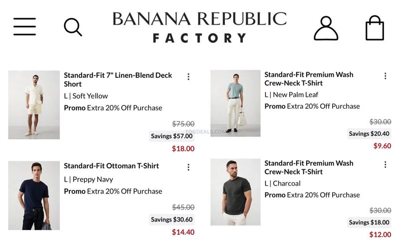 UP TO 80% OFF BANANA REPUBLIC!