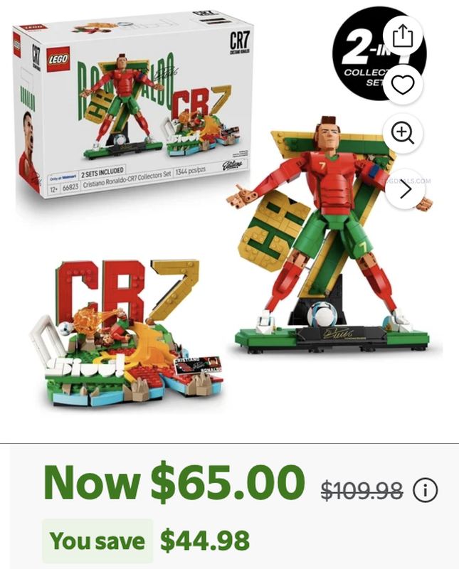 LEGO CRISTIANO RONALDO FOR $65 ⚽️