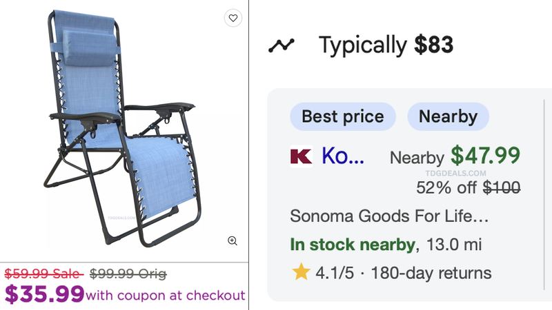 $100 ANTIGRAVITY CHAIR PRICE DROPPED TO $35.99