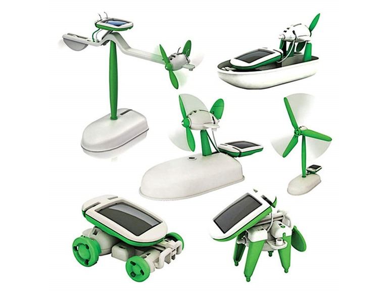 70% OFF: DIY 6-in-1 Solar Robot Vehicles