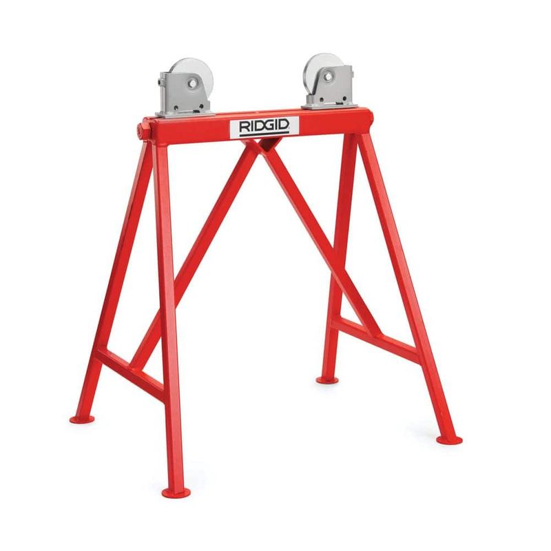 RIDGID - RJ-99 32 in.-55 in. Roller Head High Pipe Stand