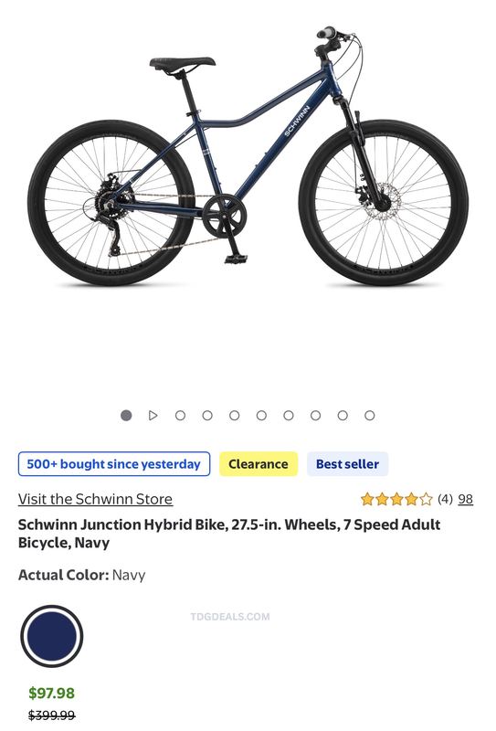 🚨 SCHWINN HYBRID BIKE FOR $97.98 🚲