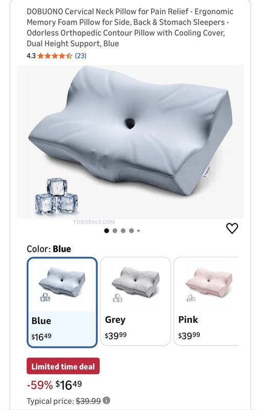 $8 CERVICAL NECK PILLOW ON AMAZON