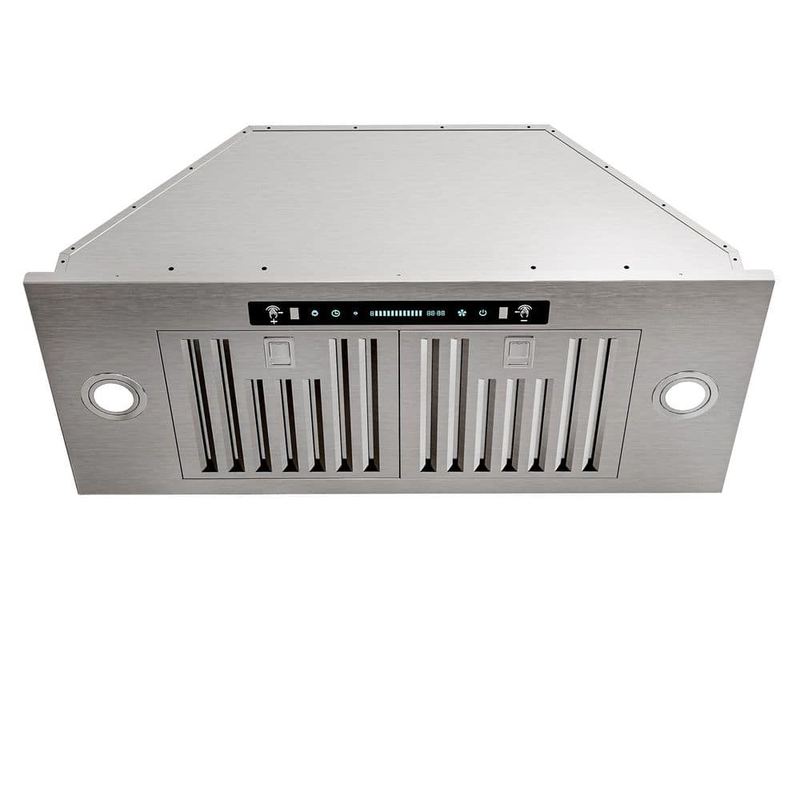 Airmeet - 30 in. 900 CFM Convertible Insert Range Hood in Stainless Steel with 4-Speed Gesture and Touch Control