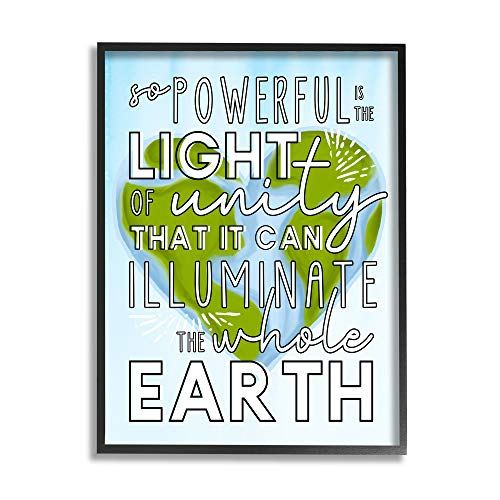 Light of Unity Phrase Heart Shaped Earth