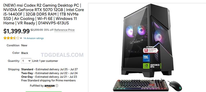 SAVE $900 ON THIS MSI GAMING PC 🔥