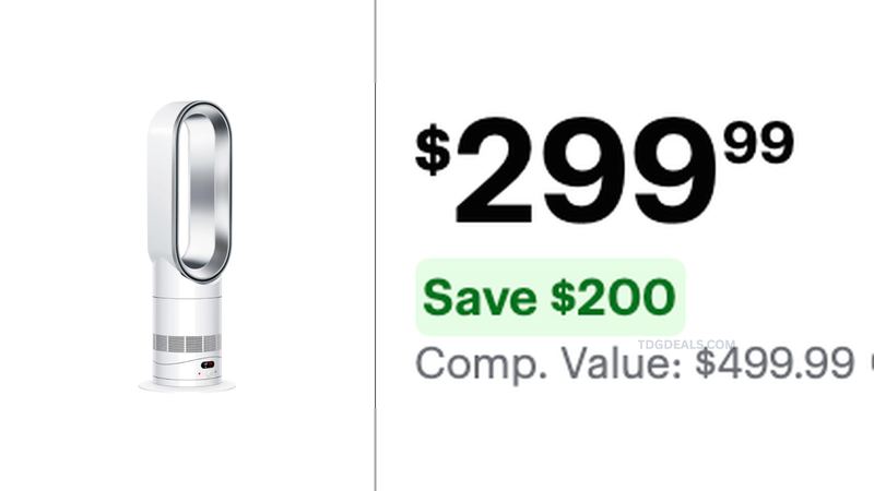 $200 OFF THE DYSON HOT+COOL HEATER FAN, NOW $299.99