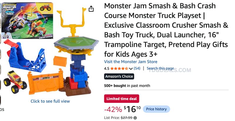 MONSTER JAM PLAYSET DROPPED BY -42% OFF