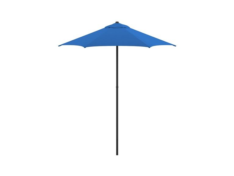 77% OFF: Astella 7.5' Steel Blue Push-button Tilt Patio Umbrella