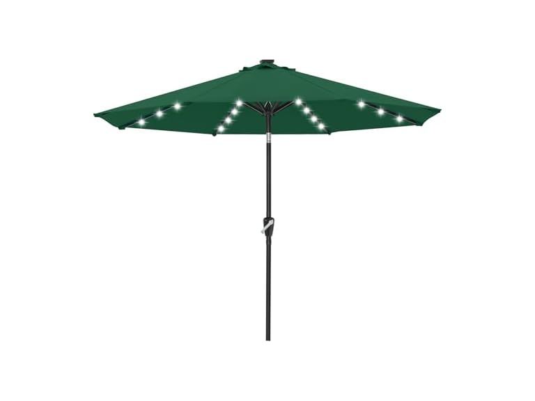 ABCCANOPY Durable Solar Led Patio Umbrellas 7.5FT (Green)