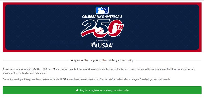 ⚾ FREE Minor League Baseball Tickets!