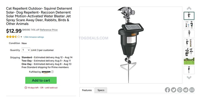BLACK+DECKER SOLAR JET SPRAYER — $12.99