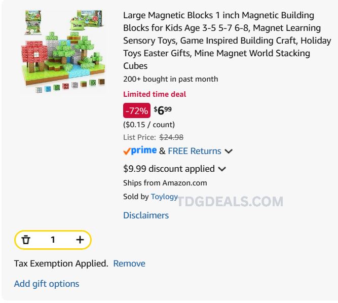 MAGNETIC BUILDING BLOCKS DEAL 🧱