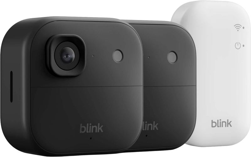 Blink - Outdoor 2K+ Wireless Smart Security Camera, 2K video, Two-way audio w/ noise cancellation, Smart detection - 2CAM - Black
