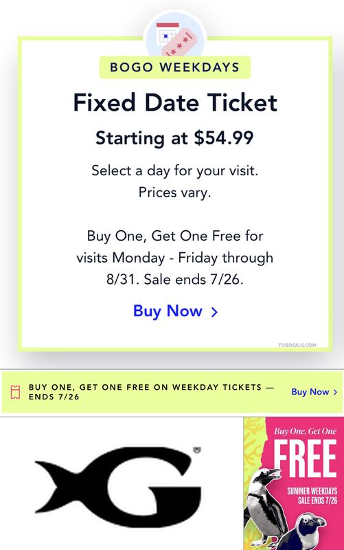 GEORGIA AQUARIUM BOGO TICKETS 🐠🎟️