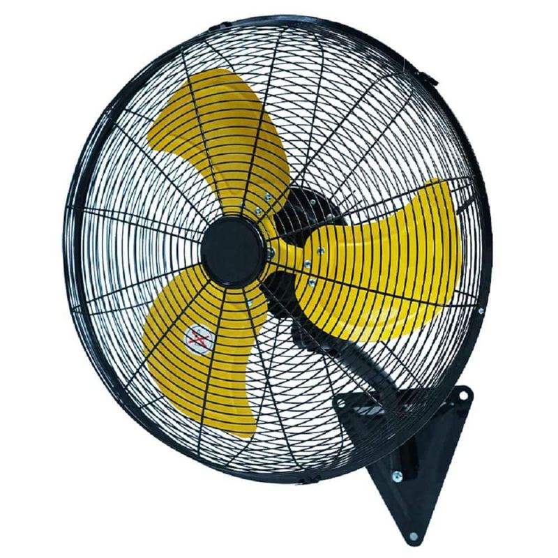 TMWINGS - 22 in. Wall Mount Fan 3-Speed Industrial Fan High Velocity Fan, 7000 CFM Outdoor Wall Fan, Yellow