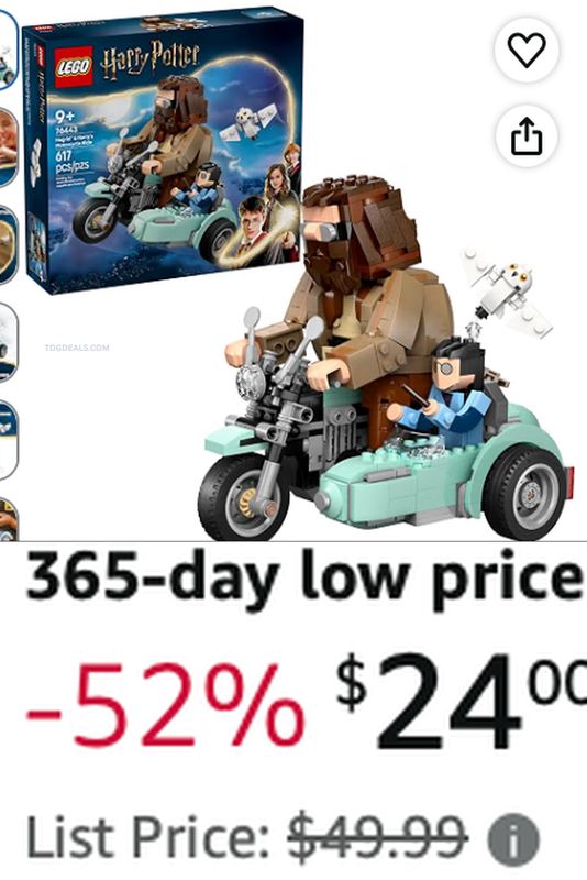 LEGO HAGRID YEARLY LOW PRICE NOW $24