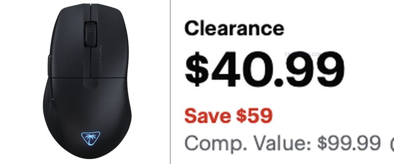$40.99 TURTLE BEACH PURE AIR WIRELESS GAMING MOUSE