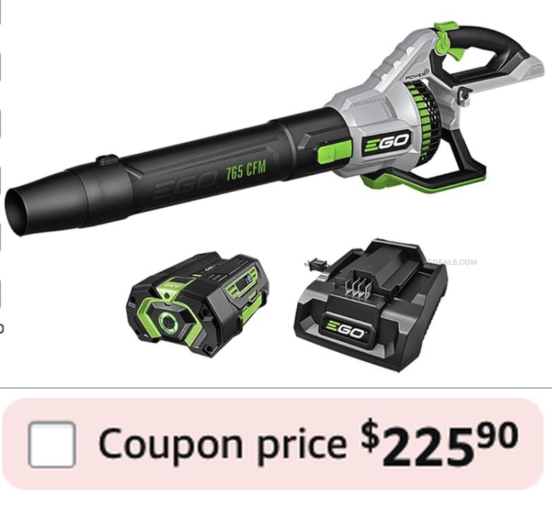 $359.99 EGO POWER+ 765 CFM LEAF BLOWER FOR $225.90