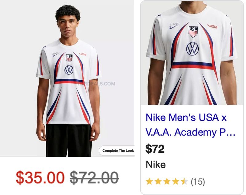 53% OFF USA NIKE SOCCER JERSEY NOW $35