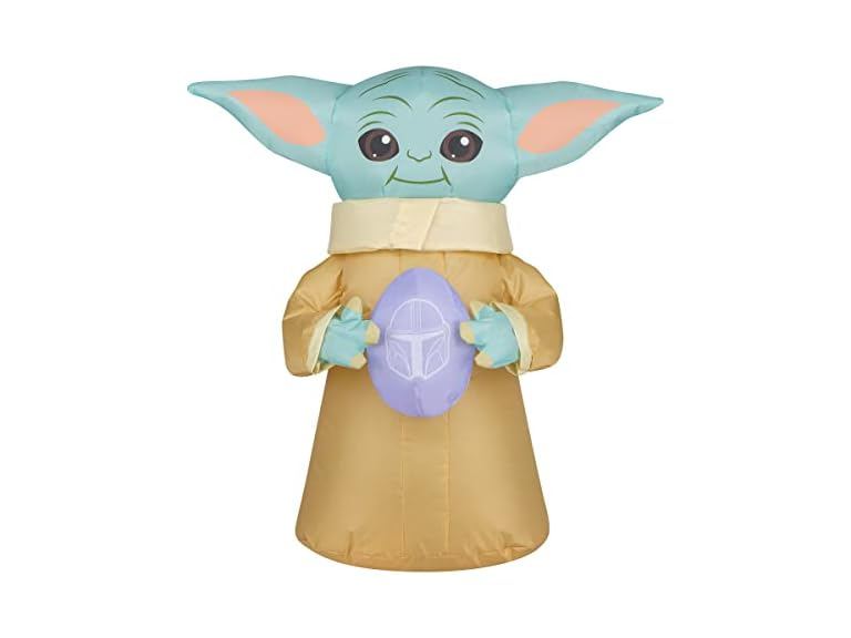 National Tree Company 18 inch Easter Inflatables Baby Yoda