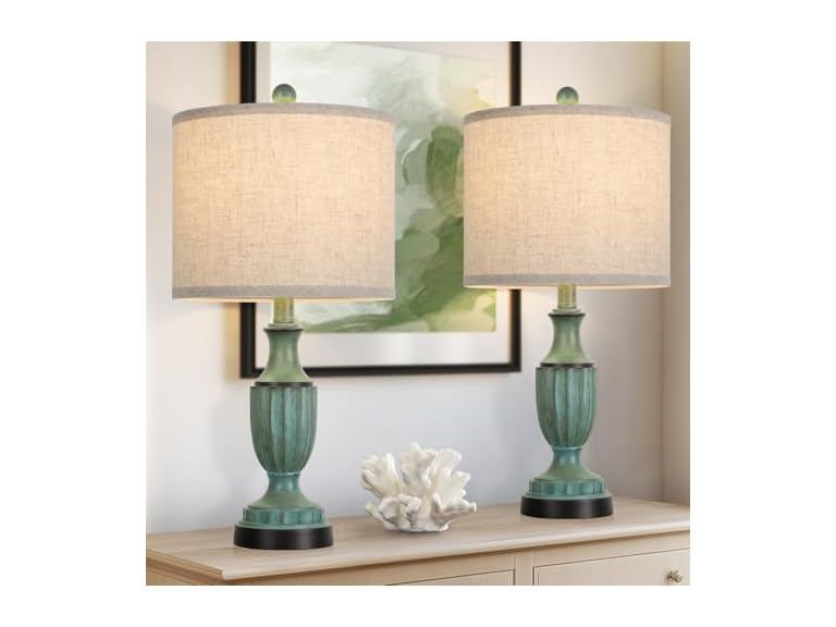 70% OFF: TOBUSA Table Lamp Green 2 Pack