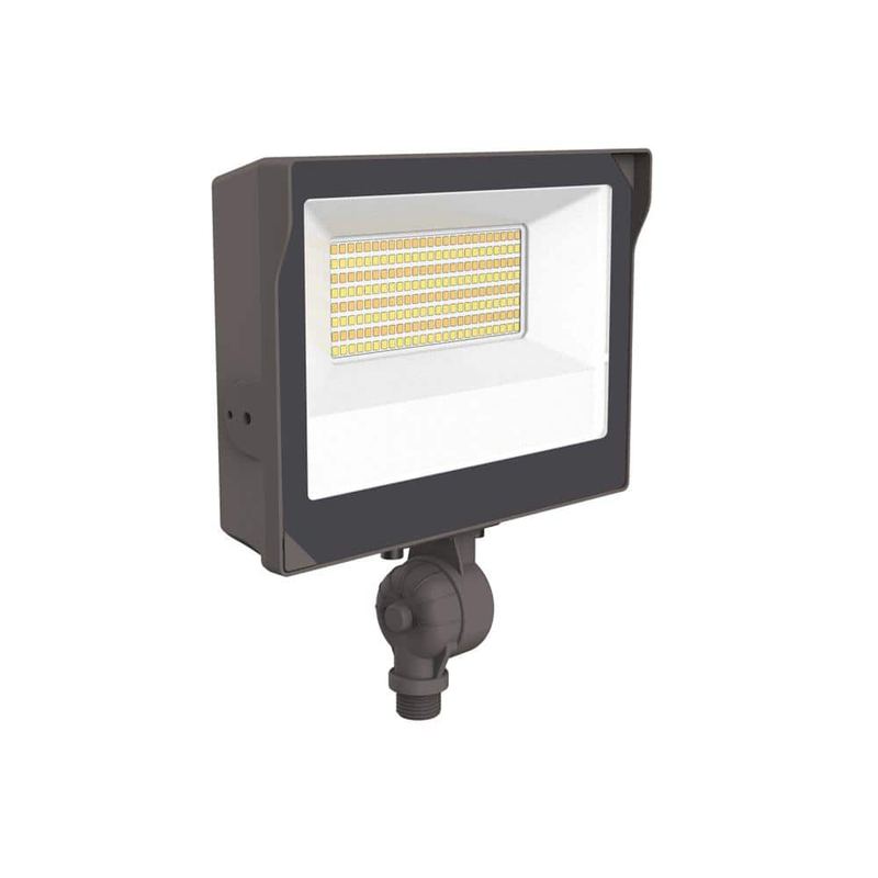ETI LIGHTING - 175-Watt Equivalent Bronze Integrated LED Flood Light Adjustable 4500-8400 Lumens and CCT with Photocell