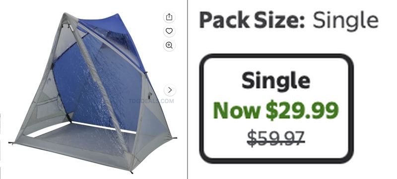 $59.97 OZARK TRAIL POP-UP SPORT SHELTER NOW $29.99