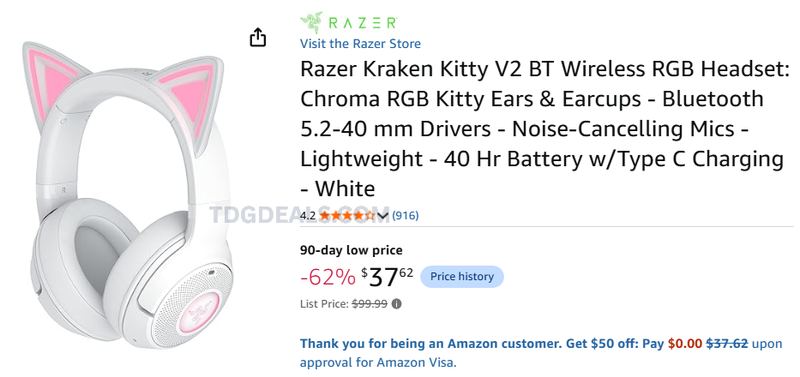 KITTY RGB HEADSET UNDER $40 👀