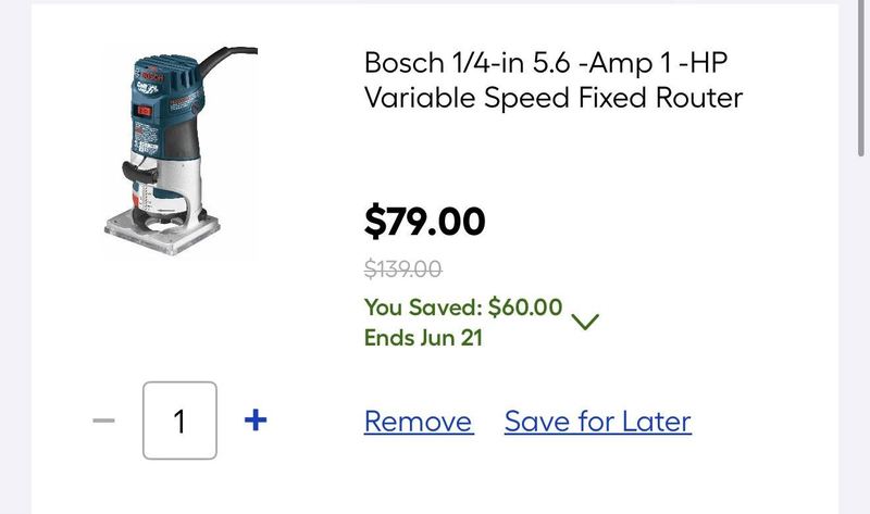 bosch router $79!!!