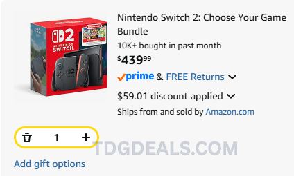 $59 OFF SWITCH 2 ๐ฎ