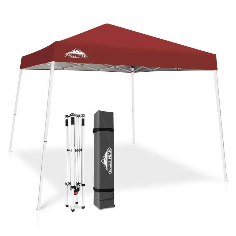 EAGLE PEAK - 10 ft. W x 10 ft. D Slant Leg Pop-Up Canopy Tent