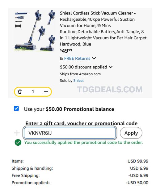 $49.99 CORDLESS VACUUM DEAL 💨