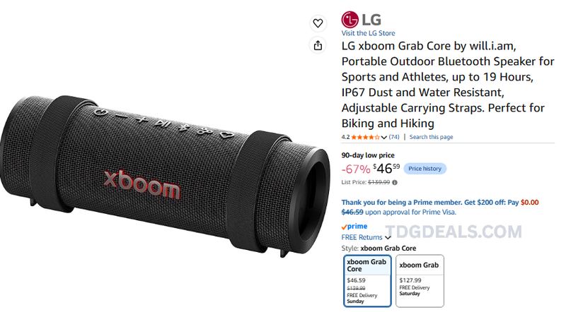 🔥 67% OFF LG xboom!