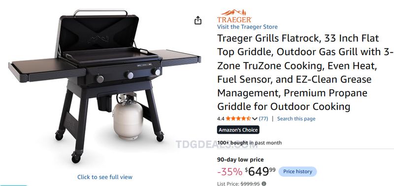 SAVE $350 ON TRAEGER FLATROCK ⚡