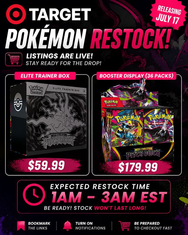 TARGET POKÉMON RESTOCK 🎴