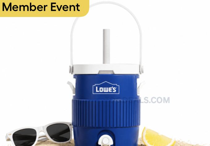 FREE LOWE’S MINI COOLER CUP 💙