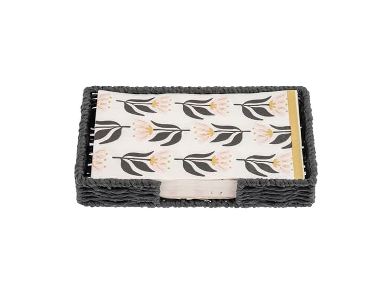 73% OFF: Karma Woven Napkin Holder - Modish Flower