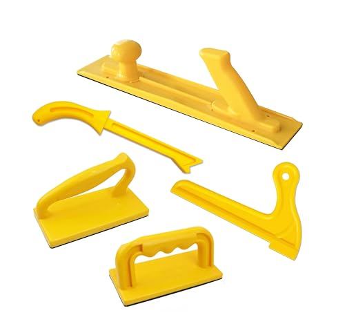 BMTURNING Push Block and Push Stick Set for Table Saws, Router Tables, Band Saws & Jointers, Safety Woodworking Pusher Reduces Kickback