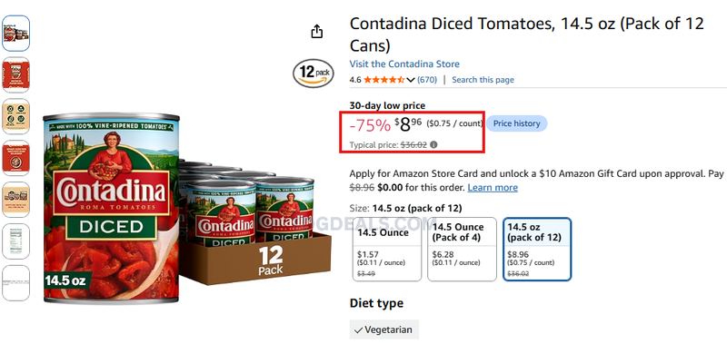 12 CANS FOR UNDER $9