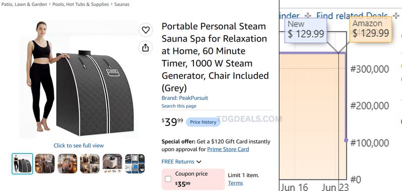 PORTABLE STEAM SAUNA DEAL 🧖