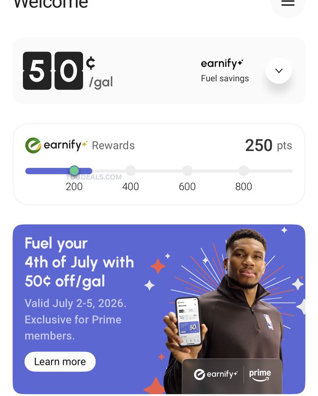Download & sign in with your phone number linked to Amazon prime ⛽️