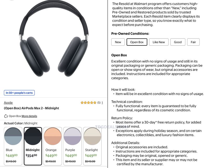AIRPODS MAX 2 JUST $354 AT WALMART