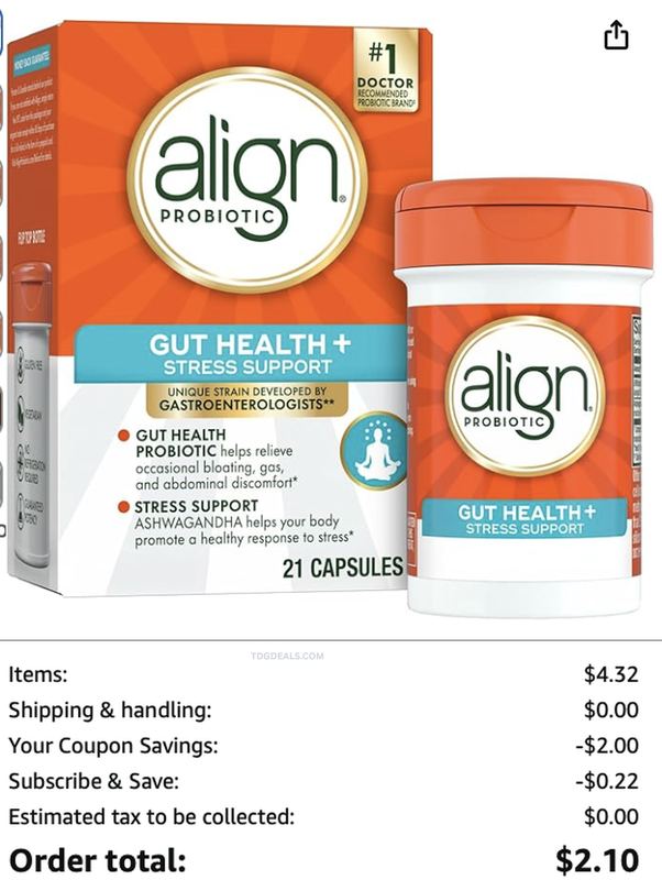 $2 ALIGN PROBIOTIC GUT HEALTH + STRESS SUPPORT 🚨 🫃