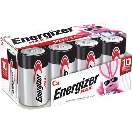Energizer, EVEE93FP8CT, Max Alkaline C Batteries, 96 / Carton